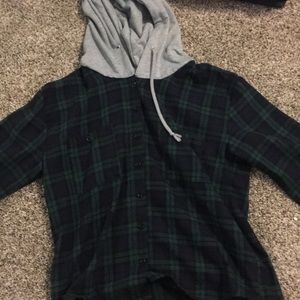 Flannel hoodie